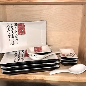 10 piece sushi set. Like new
